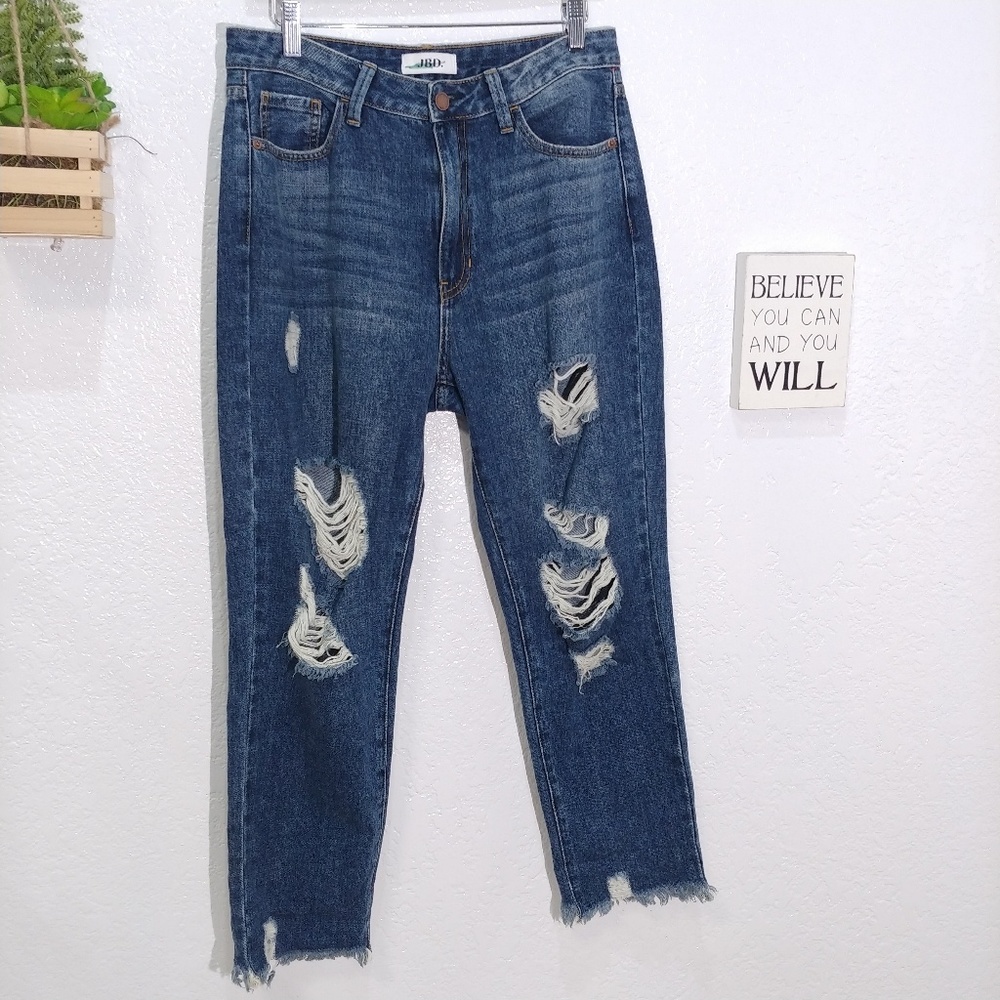 JBD distress Girlfriend with Destroyed Hem Sz.27